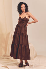 BAMBI MAXI Dress - Chocolate