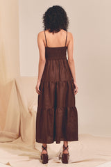 BAMBI MAXI Dress - Chocolate