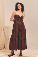 BAMBI MAXI Dress - Chocolate