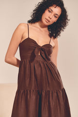 BAMBI MAXI Dress - Chocolate