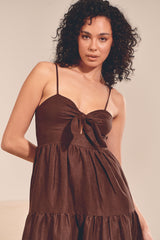 BAMBI MAXI Dress - Chocolate