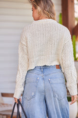 Cutting Edge Cable Pullover - Ivory