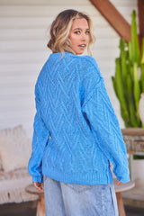 Isla Cable Tunic Jumper - Marine