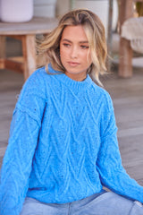 Isla Cable Tunic Jumper - Marine