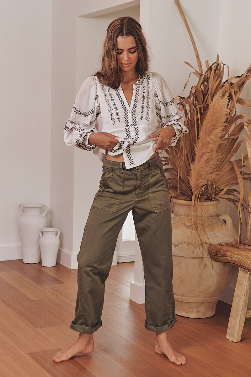 Cara Pants - Faded Cargo