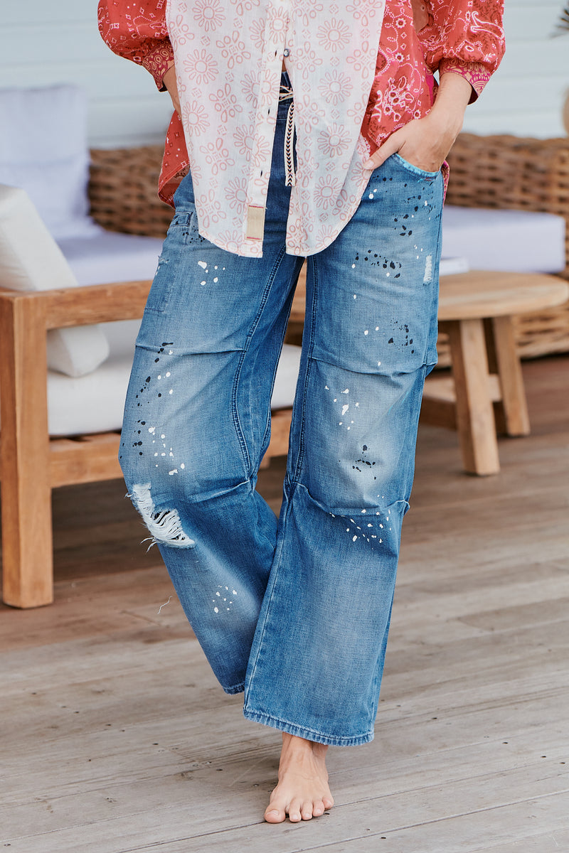 Modern Love Pull-On Jeans ~ Free People