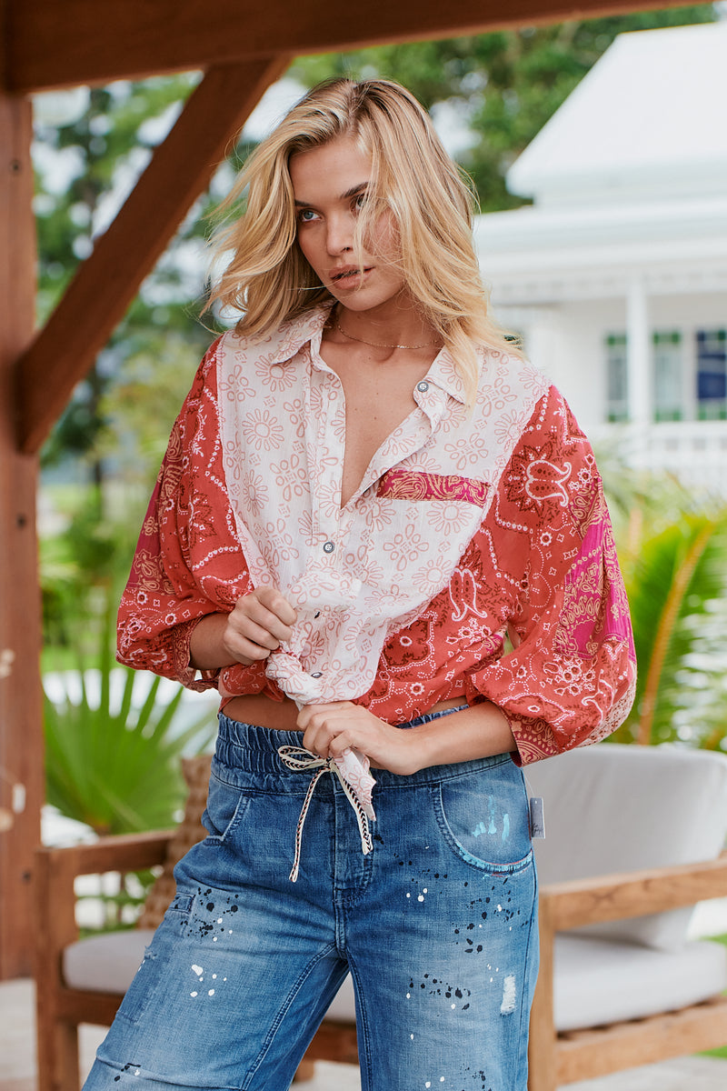 Sun Valley Bandana Tunic~ Free People