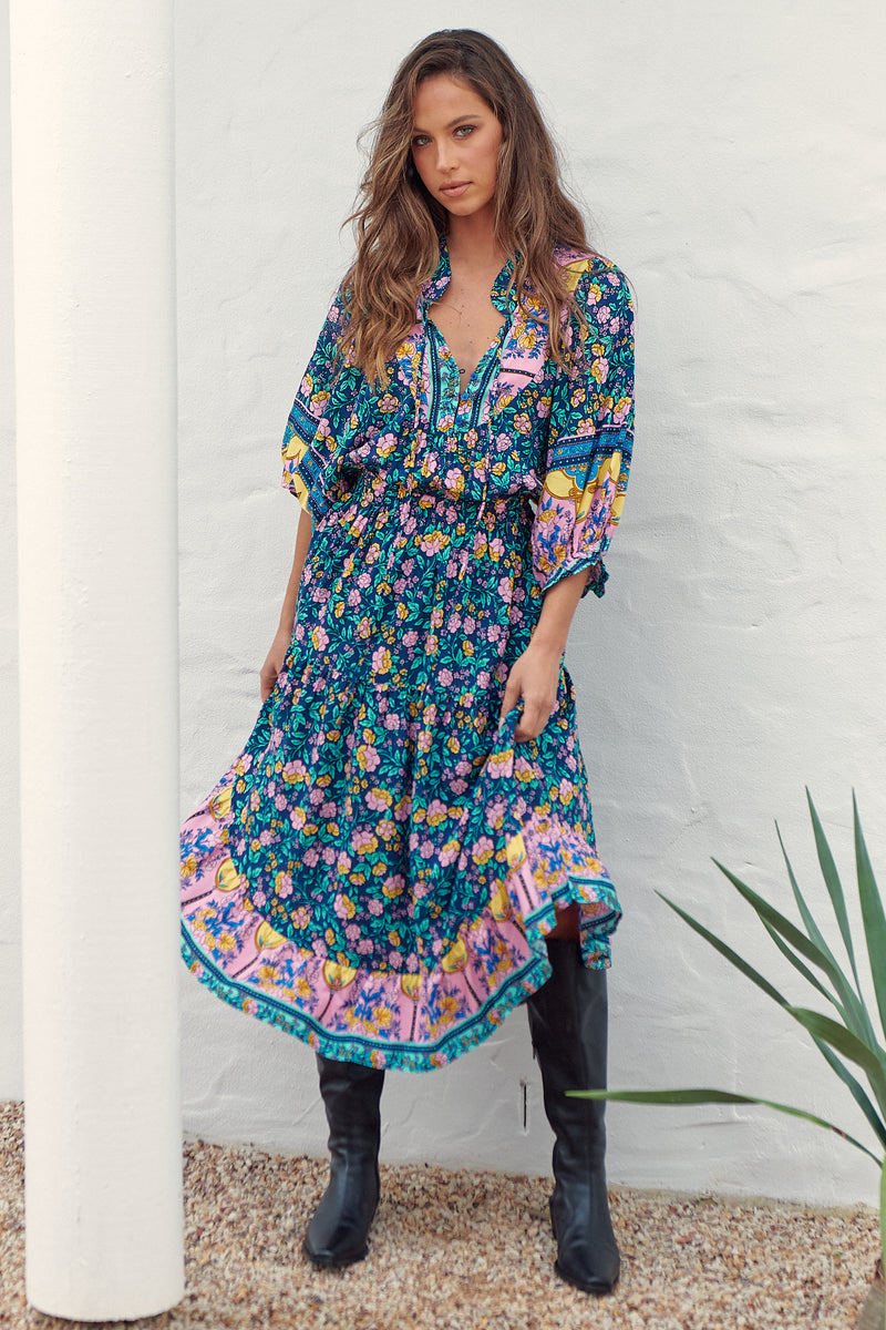 Jasmine Midi Dress - Posy