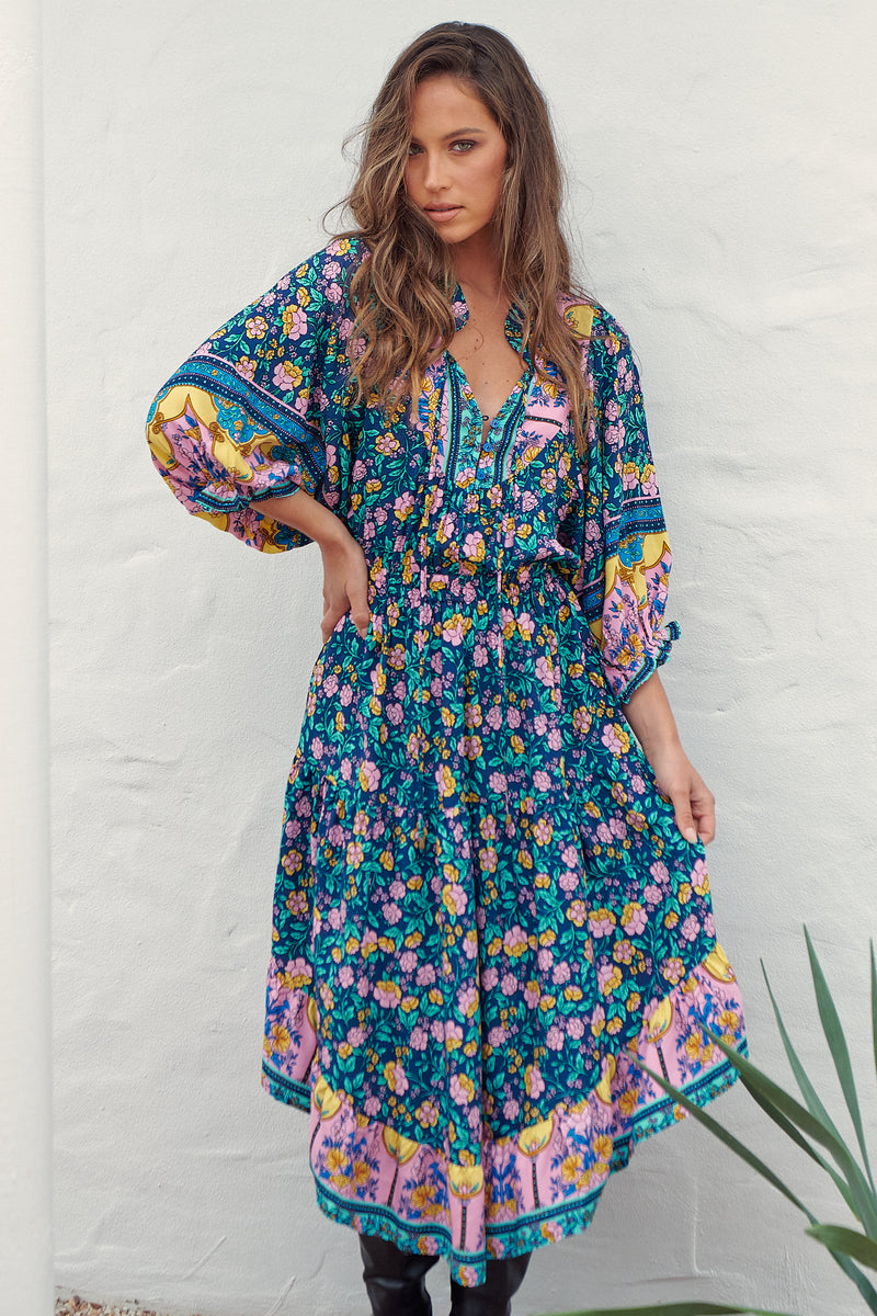 Jasmine Midi Dress - Posy