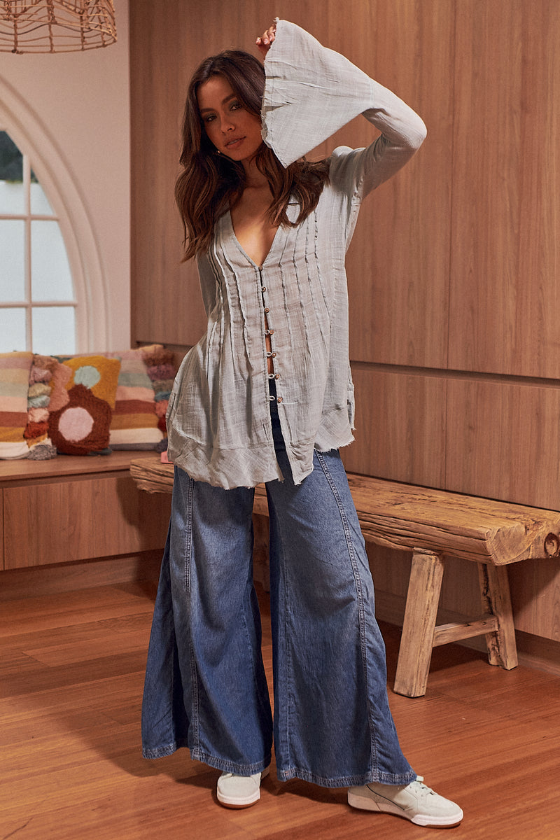 Greta Gauze - Aqua Haze ~ Free People