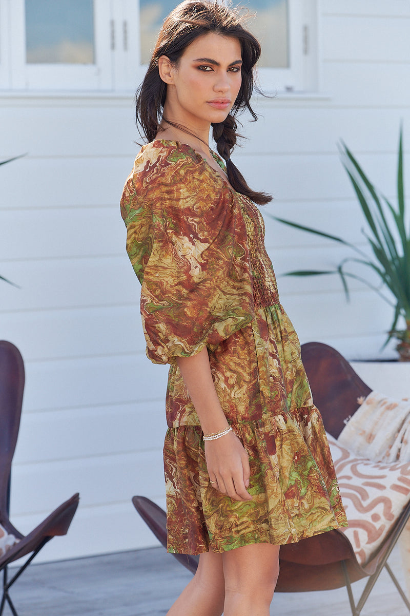 Re-Rooted Nature Mini Dress ~ MOS the label