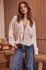 Kizzy Embroidered Top ~ Free People
