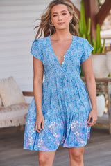 Tracey Dress - Pompeii Blue
