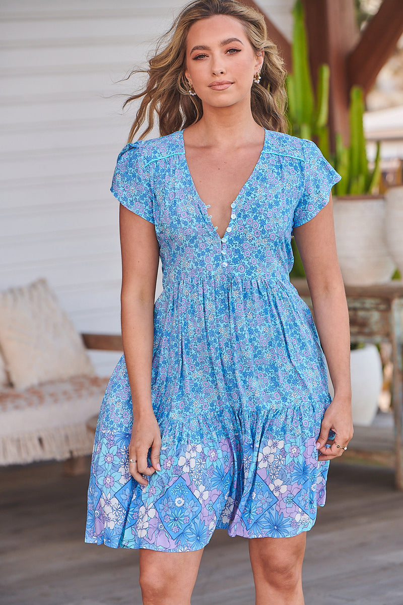 Tracey Dress - Pompeii Blue
