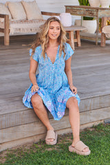 Tracey Dress - Pompeii Blue