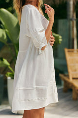 Jones Mini Dress - White Quincy