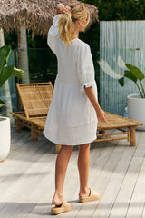 Jones Mini Dress - White Quincy