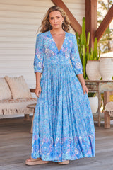 Berry Maxi Dress - Pompeii Blue