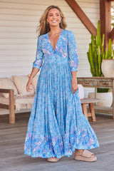 Berry Maxi Dress - Pompeii Blue