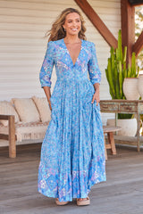 Berry Maxi Dress - Pompeii Blue