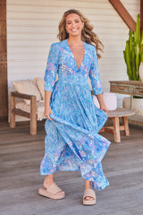 Berry Maxi Dress - Pompeii Blue