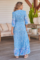 Berry Maxi Dress - Pompeii Blue