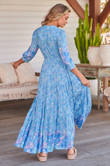 Berry Maxi Dress - Pompeii Blue