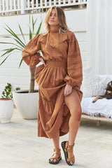 Loom Maxi Dress- Butterscotch ~ MOS