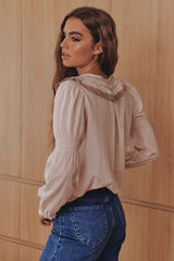 Katja Blouse - Golden Porcelain