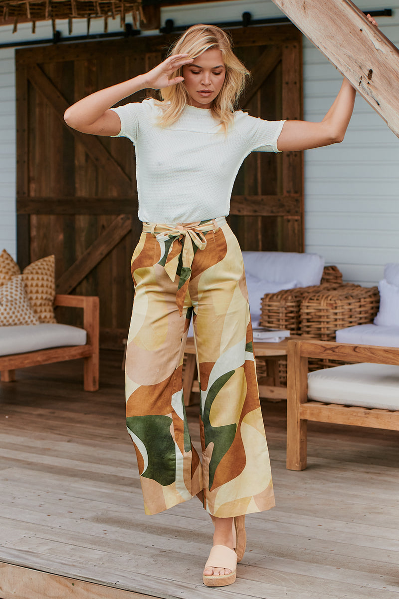 Retro Resort Wide Leg Pants ~ Ministry of Style