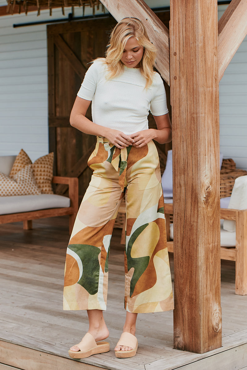 Retro Resort Wide Leg Pants ~ Ministry of Style