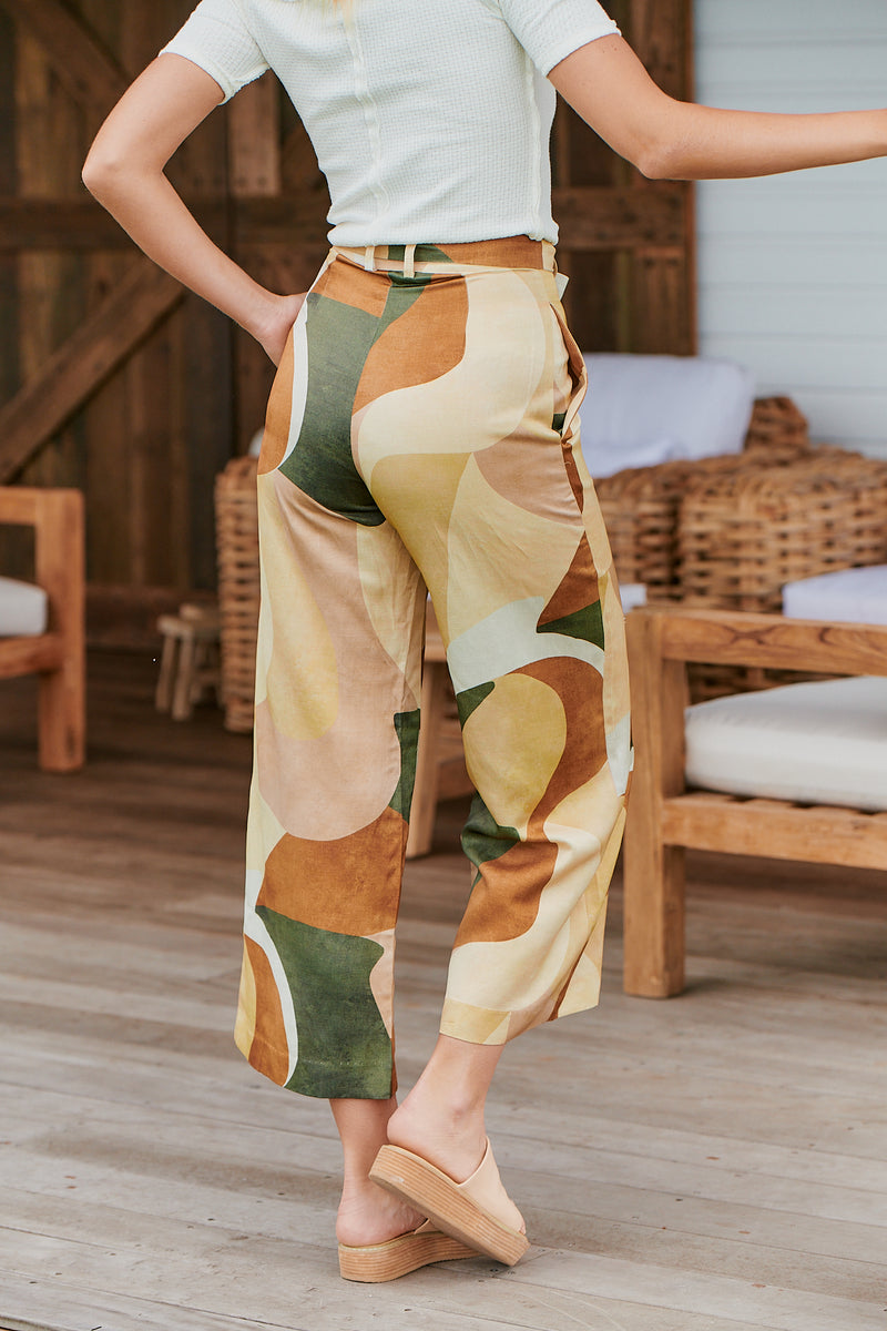 Retro Resort Wide Leg Pants ~ Ministry of Style