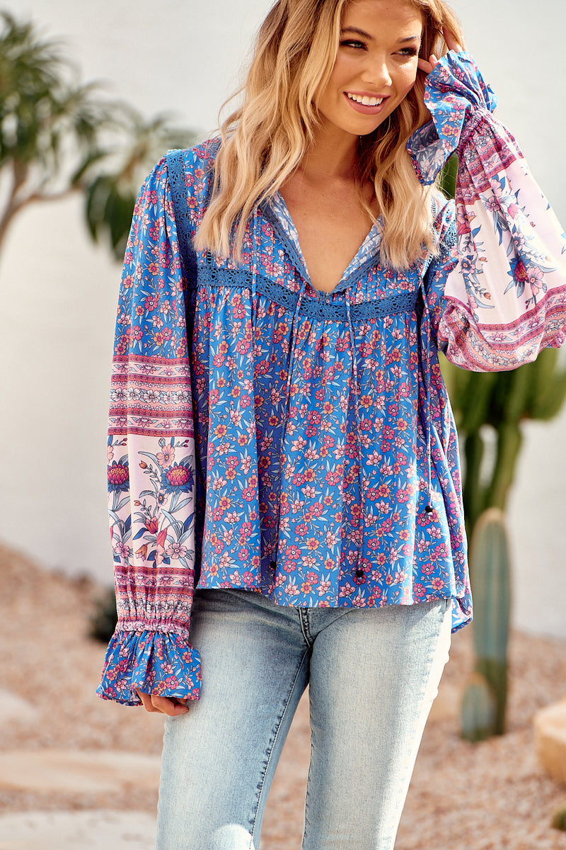 Elsa Blouse - Blu