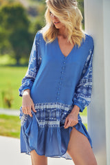 Payson Mini Dress - Blue Eshana