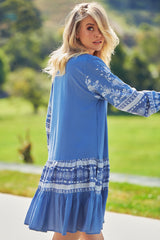 Payson Mini Dress - Blue Eshana