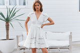 Montana Mini Dress - White Poppy