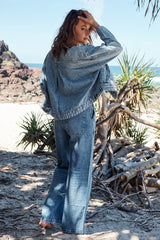 Opal Swing Denim Jacket- Ocean Night ~ Free People