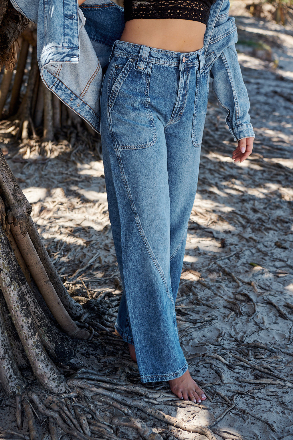 Haywire High-Rise Jeans ~ Free People – Arizonia Rose