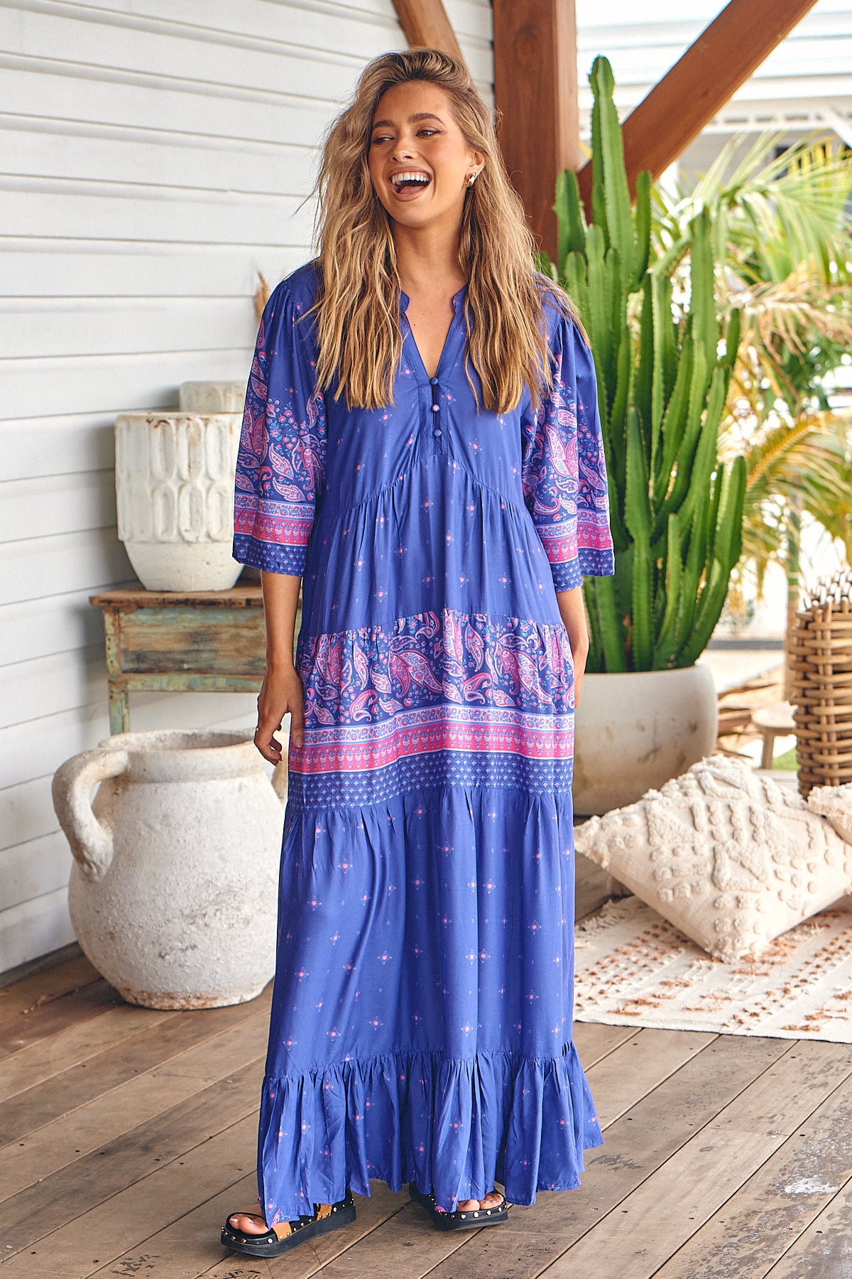 Jazmin Maxi Dress Celestial Arizonia Rose