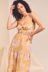 Koda Linen Maxi Dress - Hawaii Sunrise