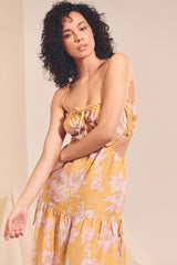 Koda Linen Maxi Dress - Hawaii Sunrise