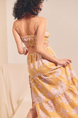 Koda Linen Maxi Dress - Hawaii Sunrise