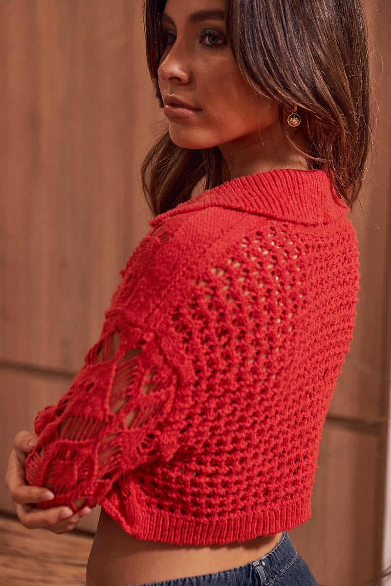 Sedona Cardi - Guava Berry