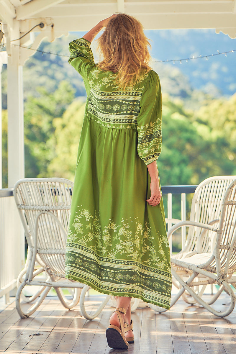 Penny Midi Dress - Olive Eshana