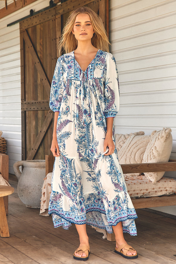 Paris Maxi Dress - Sea Breeze