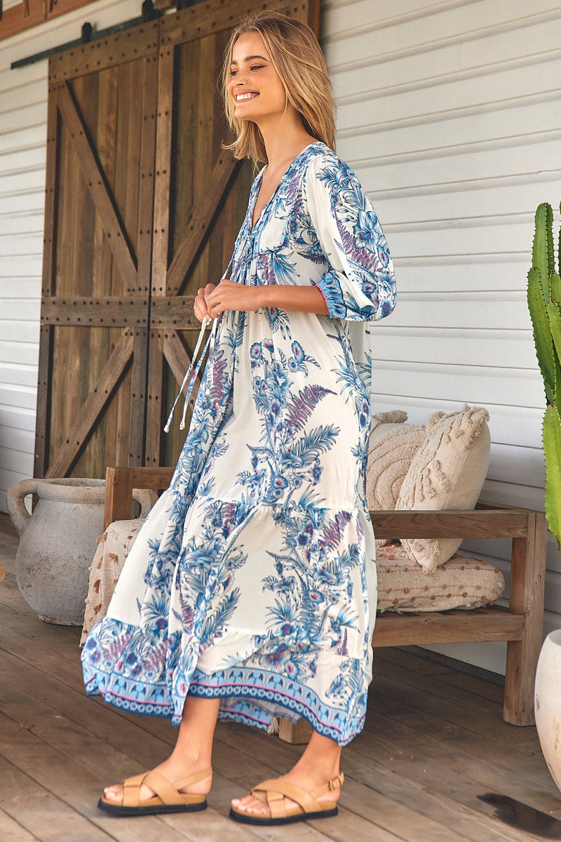 Paris Maxi Dress - Sea Breeze