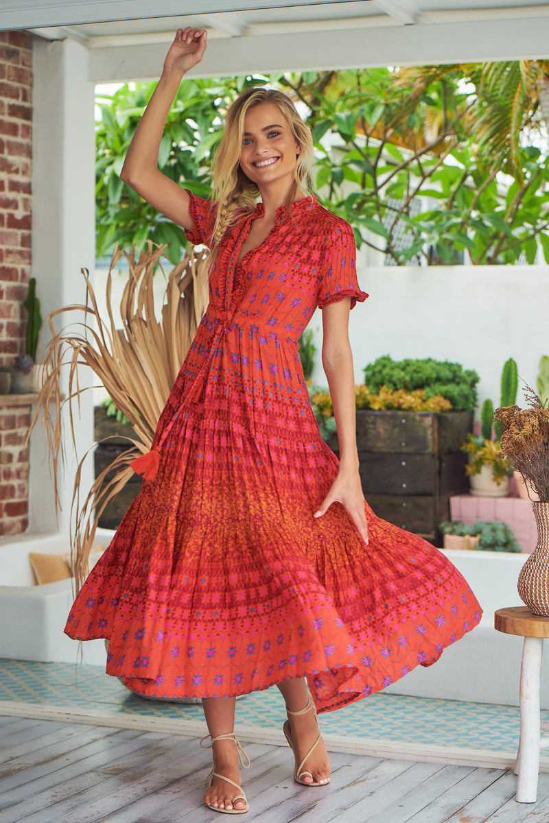 Rare feelings maxi dress Clearance