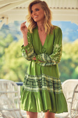 Payson Mini Dress - Olive Eshana