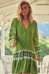 Payson Mini Dress - Olive Eshana