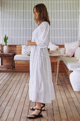 Kelsie Maxi Dress- White Te Amo